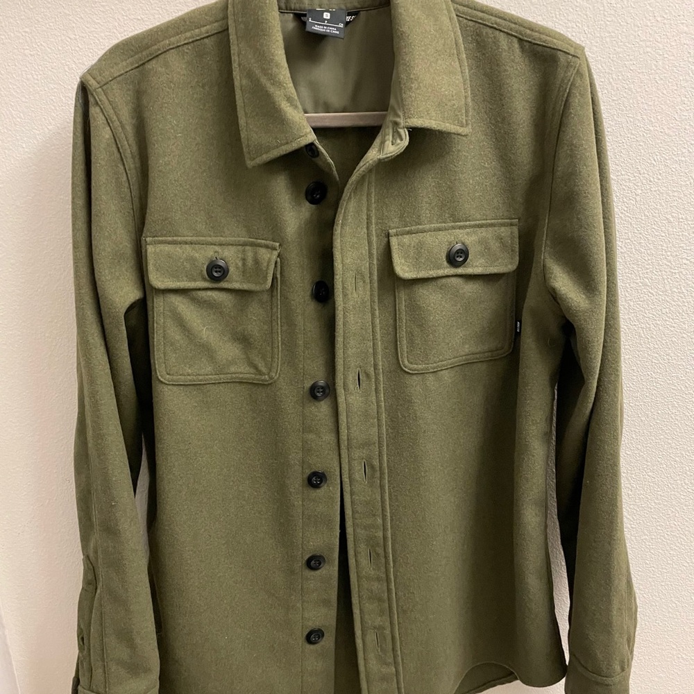 Nike SB Wool Overshirt - Olive green  - Small